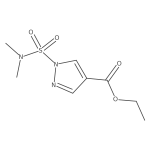 1-[(dimethylamino)sulfonyl]-1H-pyrazole-4-carboxylic acid ethyl ester Structure