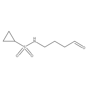 N-(4-oxobutyl)cyclopropanesulfonamide Structure