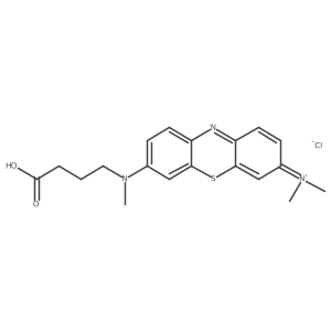 3-((3-Carboxypropyl)(methyl)amino)-7-(dimethylamino)phenothiazin-5-ium chloride Structure