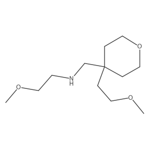 2-Methoxy-N-((4-(2-methoxyethyl)tetrahydro-2h-pyran-4-yl)methyl)ethan-1-amine结构式
