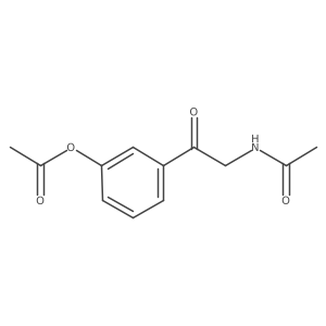 N-[2-[3-(Acetyloxy)phenyl]-2-oxoethyl]acetamide结构式