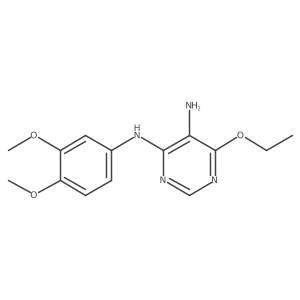 4,5-Pyrimidinediamine, N4-(3,4-dimethoxyphenyl)-6-ethoxy-结构式