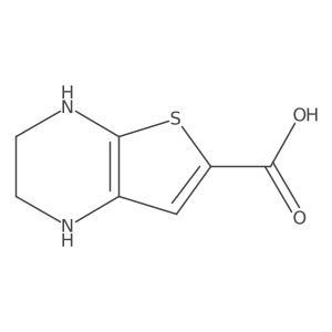 Thieno[2,3-b]pyrazine-6-carboxylic acid, 1,2,3,4-tetrahydro-结构式