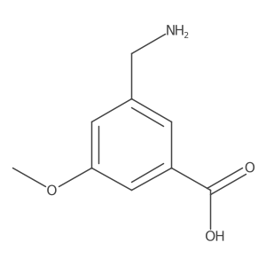 3-(Aminomethyl)-5-methoxybenzoic acid Structure