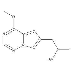 1-(4-Methoxypyrrolo[2,1-f][1,2,4]triazin-6-yl)propan-2-amine结构式