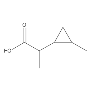 2-(2-Methylcyclopropyl)propanoic acid Structure