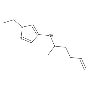 1-Ethyl-N-(hex-5-en-2-yl)-1H-pyrazol-4-amine Structure