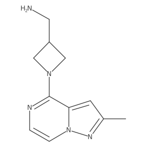 (1-(2-Methylpyrazolo[1,5-a]pyrazin-4-yl)azetidin-3-yl)methanamine结构式