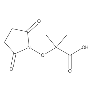 2-((2,5-Dioxopyrrolidin-1-yl)oxy)-2-methylpropanoic acid Structure