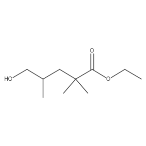Pentanoic acid, 5-hydroxy-2,2,4-trimethyl-, ethyl ester, (R)-结构式