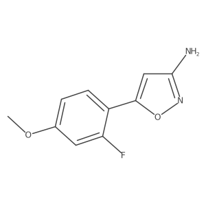 5-(2-Fluoro-4-methoxyphenyl)-1,2-oxazol-3-amine结构式