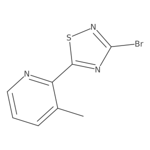 2-(3-Bromo-1,2,4-thiadiazol-5-yl)-3-methylpyridine Structure