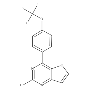 2-Chloro-4-[4-(trifluoromethoxy)phenyl]furo[3,2-d]pyrimidine结构式