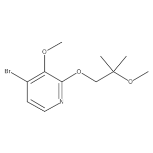 4-Bromo-3-methoxy-2-(2-methoxy-2-methylpropoxy)pyridine结构式