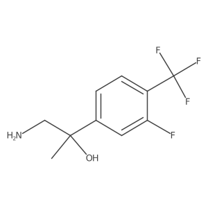 1-Amino-2-[3-fluoro-4-(trifluoromethyl)phenyl]propan-2-ol Structure