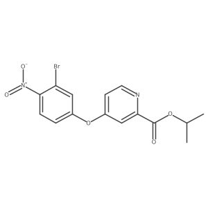 isopropyl 4-(3-bromo-4-nitro-phenoxy)pyridine-2-carboxylate Structure