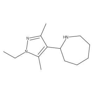 2-(1-Ethyl-3,5-dimethyl-1H-pyrazol-4-yl)azepane Structure
