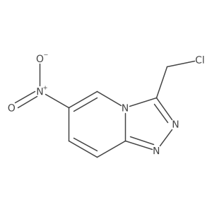 3-(Chloromethyl)-6-nitro-[1,2,4]triazolo[4,3-a]pyridine结构式