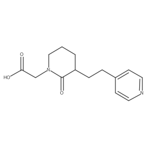 1-Piperidineacetic acid,2-oxo-3-[2-(4-pyridinyl)ethyl]-结构式