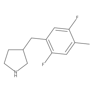 3-[(2,5-Difluoro-4-methylphenyl)methyl]pyrrolidine Structure