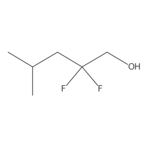 2,2-Difluoro-4-methylpentan-1-ol Structure