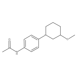 N-(4-(3-methoxypiperidin-1-yl)phenyl)acetamide结构式