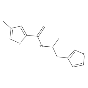 N-[1-(furan-3-yl)propan-2-yl]-4-methylthiophene-2-carboxamide结构式
