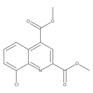 Dimethyl 8-chloroquinoline-2,4-dicarboxylate Structure