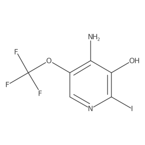 4-Amino-2-iodo-5-(trifluoromethoxy)pyridin-3-ol Structure