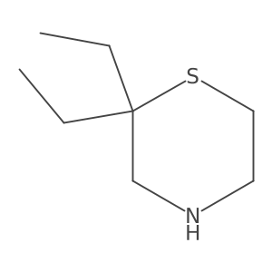 2,2-Diethylthiomorpholine结构式