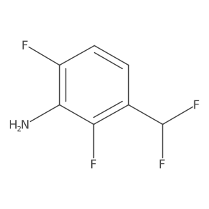 3-(Difluoromethyl)-2,6-difluoroaniline结构式