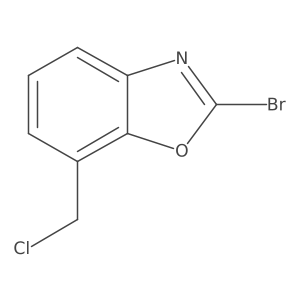 2-Bromo-7-(chloromethyl)benzo[d]oxazole Structure