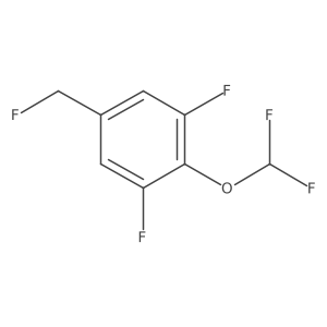 1,3-Difluoro-2-difluoromethoxy-5-(fluoromethyl)benzene结构式