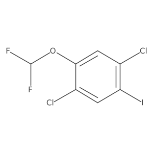 1,4-Dichloro-2-difluoromethoxy-5-iodobenzene Structure