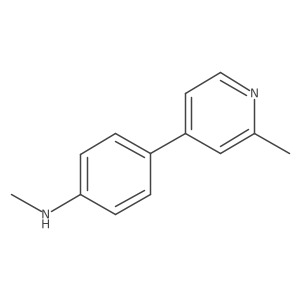 N-methyl-4-(2-methylpyridin-4-yl)aniline结构式