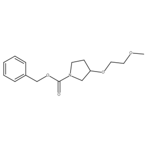 (R)-Benzyl 3-(2-methoxyethoxy)pyrrolidine-1-carboxylate Structure