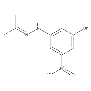 1-(3-Bromo-5-nitrophenyl)-2-(propan-2-ylidene)hydrazine结构式