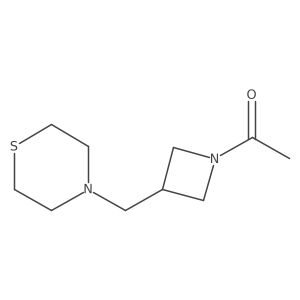 1-(3-(Thiomorpholinomethyl)azetidin-1-yl)ethanone Structure