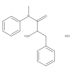 2-amino-N-methyl-N,3-diphenylpropanamide hydrochloride结构式