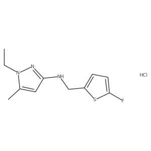 1-ethyl-N-[(5-fluoro-2-thienyl)methyl]-5-methyl-1H-pyrazol-3-amine Structure