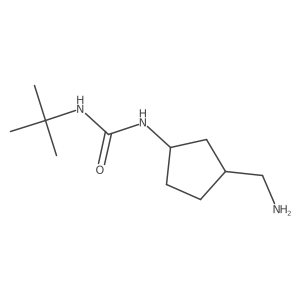 1-[3-(Aminomethyl)cyclopentyl]-3-tert-butylurea Structure