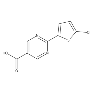 2-(5-Chlorothiophen-2-yl)pyrimidine-5-carboxylic acid结构式
