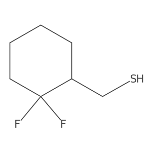 (2,2-Difluorocyclohexyl)methanethiol结构式
