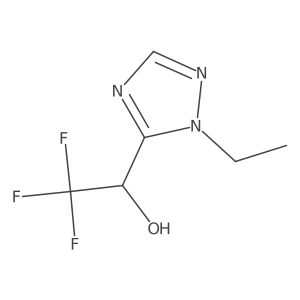 1-(1-ethyl-1H-1,2,4-triazol-5-yl)-2,2,2-trifluoroethan-1-ol Structure