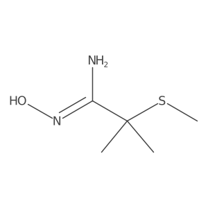 N-hydroxy-2-methyl-2-(methylsulfanyl)propanimidamide结构式