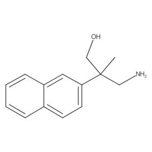 3-Amino-2-methyl-2-(naphthalen-2-yl)propan-1-ol结构式