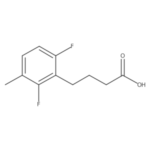 4-(2,6-Difluoro-3-methylphenyl)butanoic acid Structure