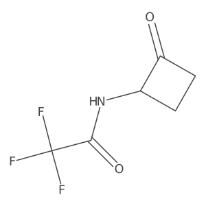 2,2,2-trifluoro-N-(2-oxocyclobutyl)acetamide结构式