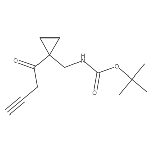 tert-butyl N-{[1-(but-3-ynoyl)cyclopropyl]methyl}carbamate结构式