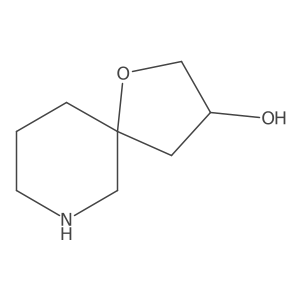1-Oxa-7-azaspiro[4.5]decan-3-ol结构式